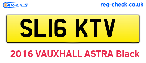 SL16KTV are the vehicle registration plates.