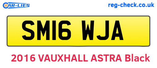 SM16WJA are the vehicle registration plates.