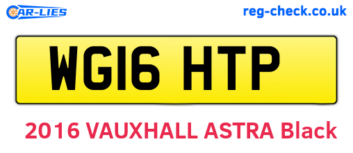 WG16HTP are the vehicle registration plates.