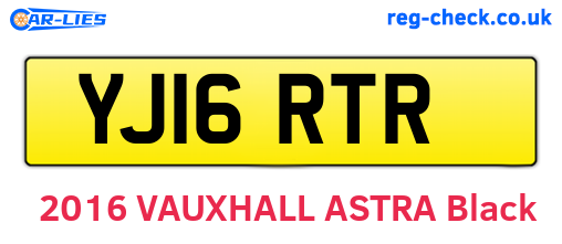 YJ16RTR are the vehicle registration plates.