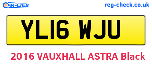 YL16WJU are the vehicle registration plates.
