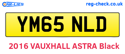 YM65NLD are the vehicle registration plates.