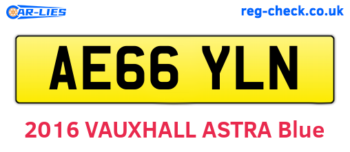 AE66YLN are the vehicle registration plates.