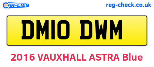 DM10DWM are the vehicle registration plates.