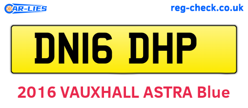 DN16DHP are the vehicle registration plates.