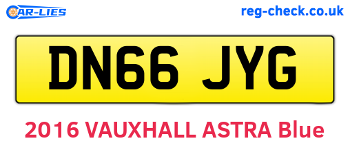 DN66JYG are the vehicle registration plates.