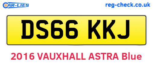 DS66KKJ are the vehicle registration plates.