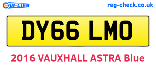 DY66LMO are the vehicle registration plates.
