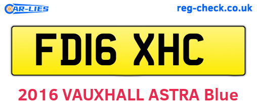FD16XHC are the vehicle registration plates.