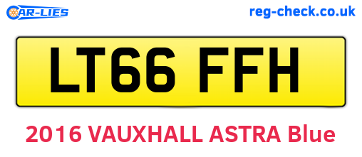 LT66FFH are the vehicle registration plates.