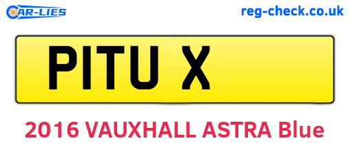P1TUX are the vehicle registration plates.