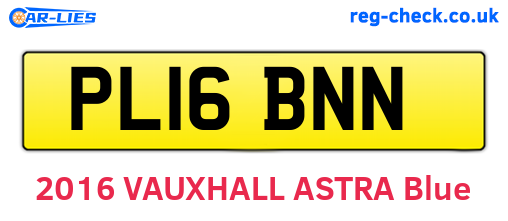 PL16BNN are the vehicle registration plates.