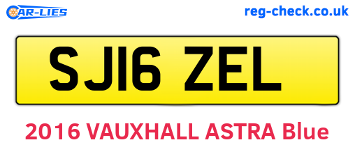 SJ16ZEL are the vehicle registration plates.