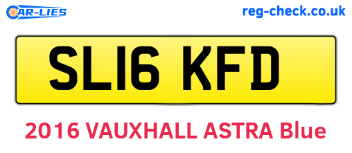 SL16KFD are the vehicle registration plates.