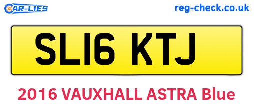 SL16KTJ are the vehicle registration plates.