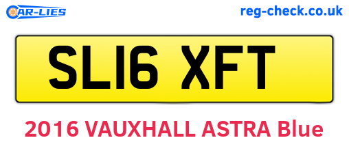 SL16XFT are the vehicle registration plates.