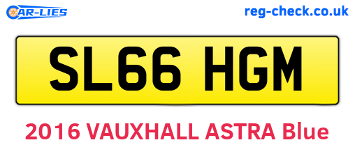 SL66HGM are the vehicle registration plates.