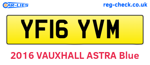 YF16YVM are the vehicle registration plates.