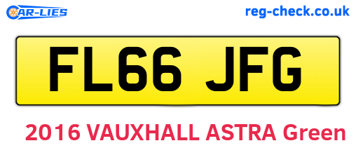 FL66JFG are the vehicle registration plates.