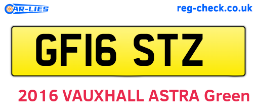 GF16STZ are the vehicle registration plates.