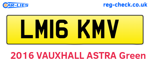 LM16KMV are the vehicle registration plates.