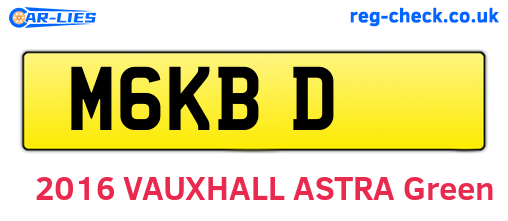 M6KBD are the vehicle registration plates.