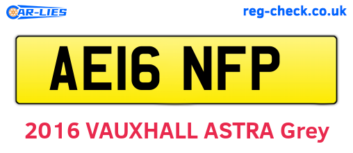AE16NFP are the vehicle registration plates.
