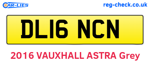 DL16NCN are the vehicle registration plates.