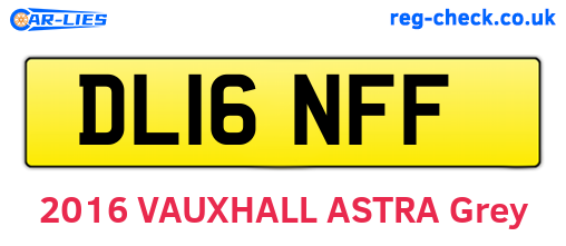 DL16NFF are the vehicle registration plates.
