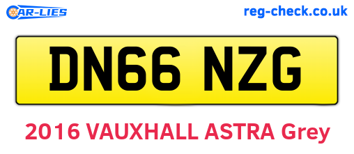 DN66NZG are the vehicle registration plates.