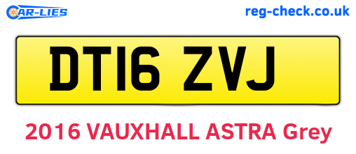 DT16ZVJ are the vehicle registration plates.