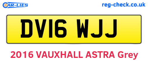 DV16WJJ are the vehicle registration plates.