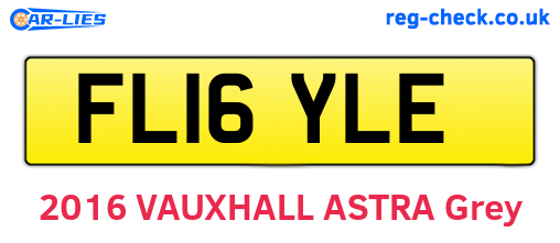 FL16YLE are the vehicle registration plates.