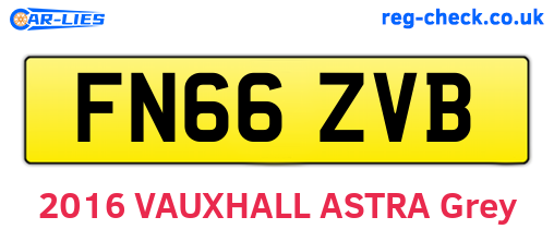 FN66ZVB are the vehicle registration plates.