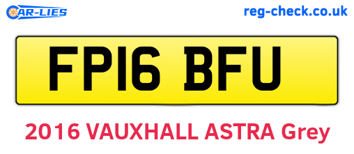 FP16BFU are the vehicle registration plates.