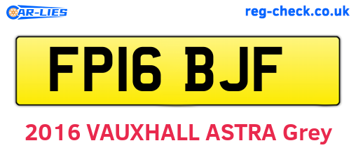 FP16BJF are the vehicle registration plates.