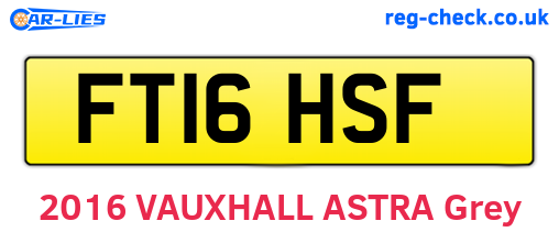 FT16HSF are the vehicle registration plates.