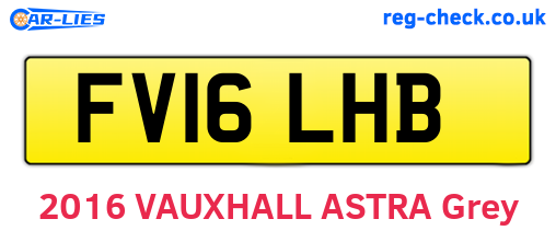 FV16LHB are the vehicle registration plates.
