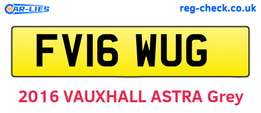 FV16WUG are the vehicle registration plates.