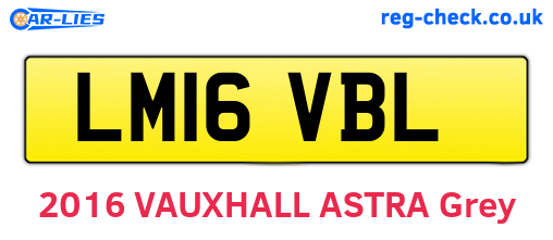 LM16VBL are the vehicle registration plates.
