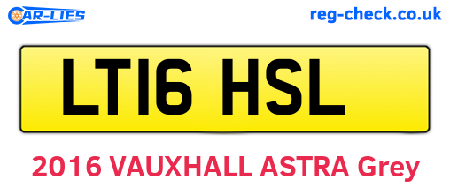 LT16HSL are the vehicle registration plates.
