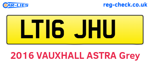 LT16JHU are the vehicle registration plates.