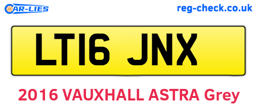 LT16JNX are the vehicle registration plates.
