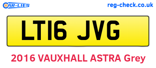 LT16JVG are the vehicle registration plates.