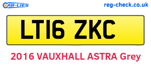 LT16ZKC are the vehicle registration plates.