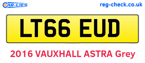 LT66EUD are the vehicle registration plates.