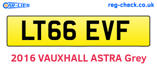 LT66EVF are the vehicle registration plates.