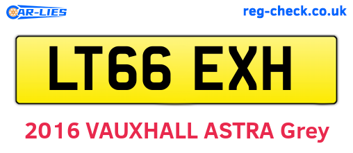 LT66EXH are the vehicle registration plates.