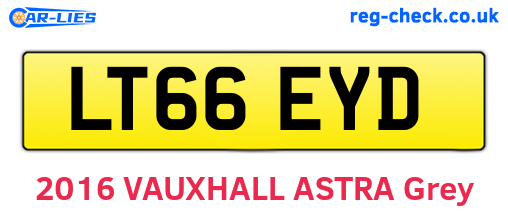 LT66EYD are the vehicle registration plates.