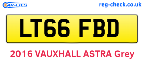 LT66FBD are the vehicle registration plates.